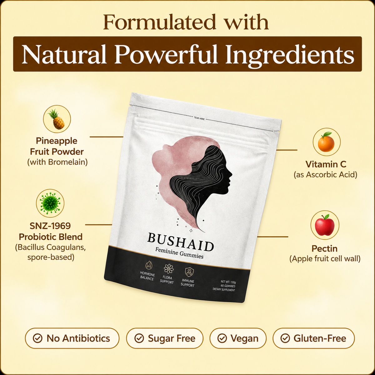 BUSHAID Feminine Gummies — 60 Gummies